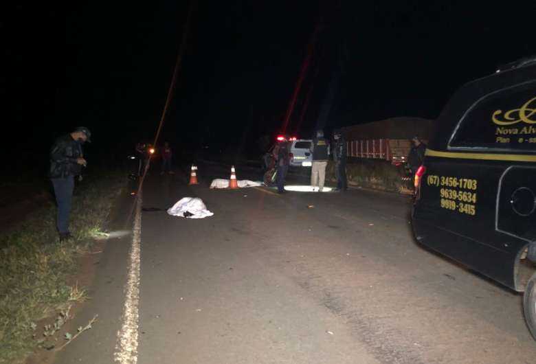 O casal morreu no local do acidente