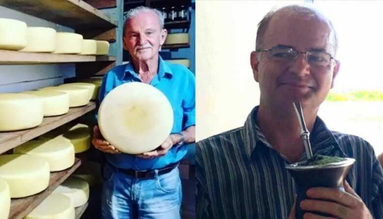 &Aacute;lido Brun e o filho Nairo Brun