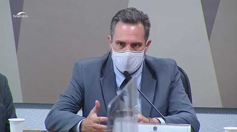 Luiz Paulo Dominguetti, representante da empresa Davati Medical Supply, depõe à CPI da Pandemia
