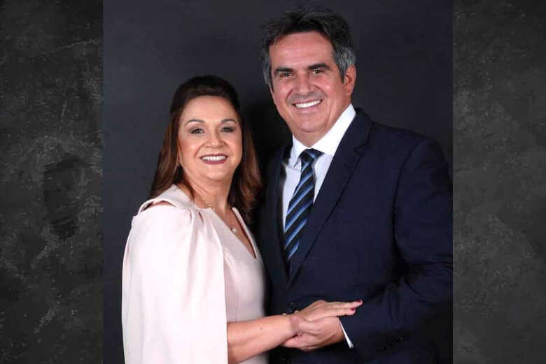 Senador Ciro Nogueira ao lado da mãe Eliane Nogueira