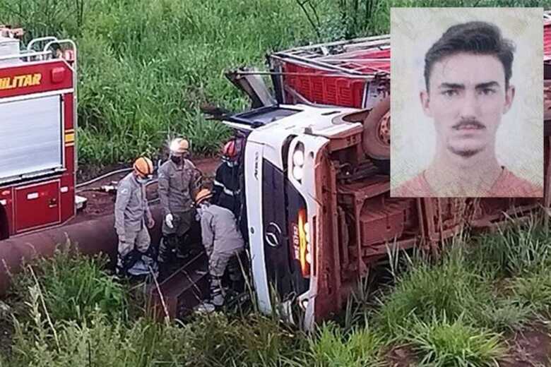 Alex Junior de Loss, de 22 anos, morreu após perder o controle do caminhão que dirigia