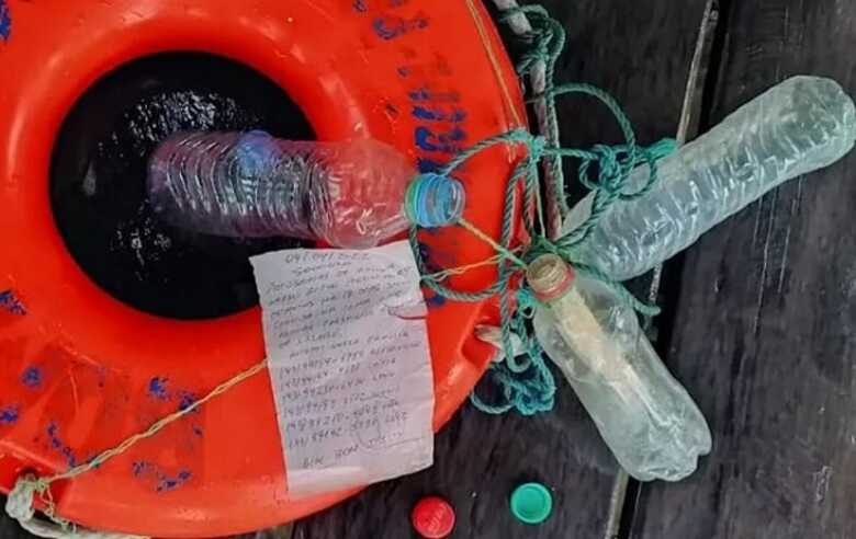 Bilhete em garrafa ajuda Marinha a resgatar náufragos