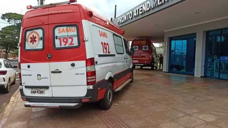 Equipes do Corpo de Bombeiros e do Samu atenderam a menina