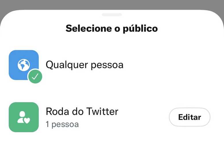 Recurso Roda do Twitter