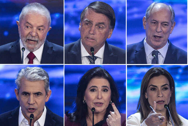 Lula, Bolsonaro, Ciro Gomes, Luiz Felipe d'Avila, Simone Tebet e Soraya Thronicke são os mais bem colocados nas pesquisas