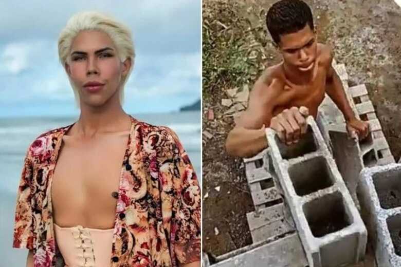 Felipe Máximo, de 18 anos, agora é auxiliar de pedreiro