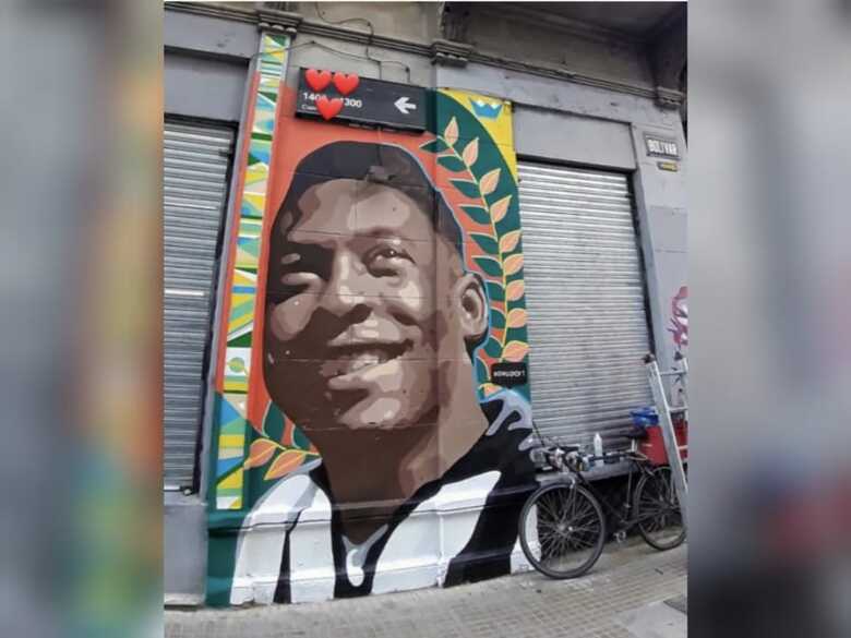 Homenagem para Pelé em Buenos Aires 