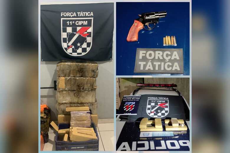 Drogas apreendidas durante a ocorr&ecirc;ncia