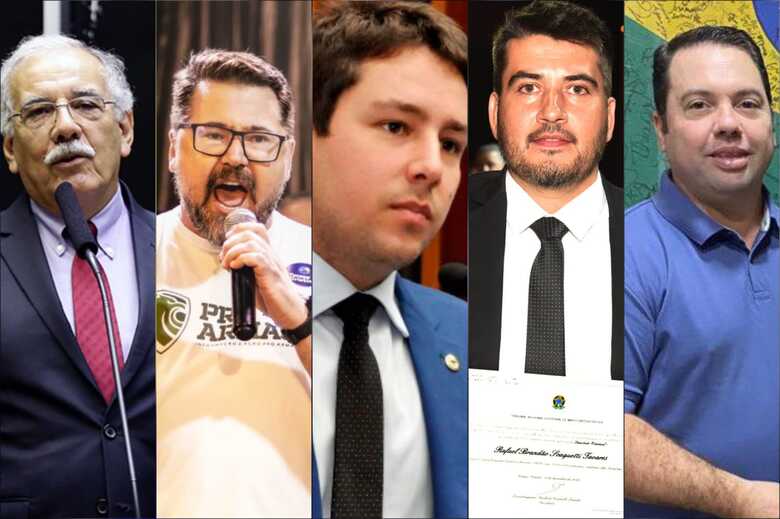 Os deputados citados foram: Luiz Ovando, Marcos Pollon, Rodolfo Nogueira, João Henrique Catan e Rafael Tavares
