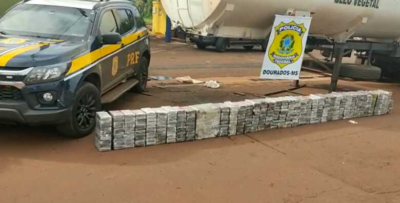 Quantidade de droga apreendida