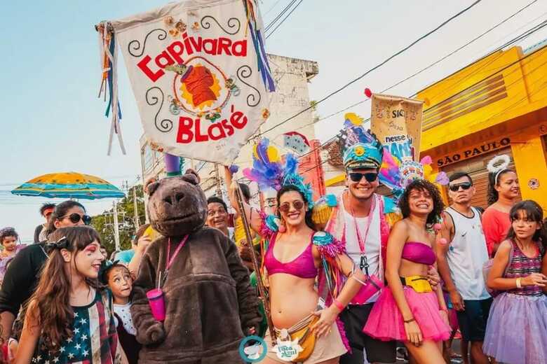 O tradicional bloco carnavalesco Capirava Blasé, de Campo Grande