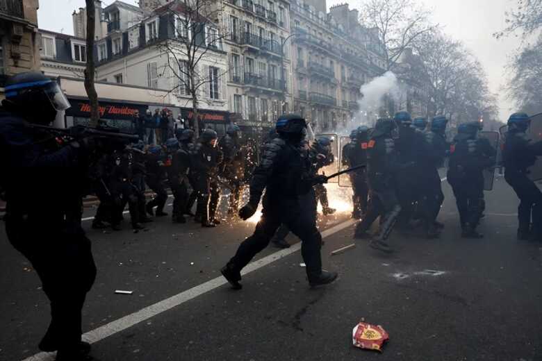 Manifestações contra a reforma da Previdência na França  