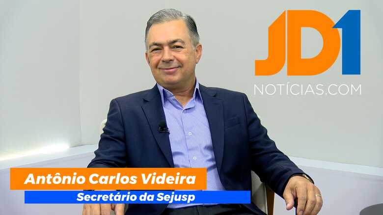 Antônio Carlos Videira durante entrevista ao JD1TV
