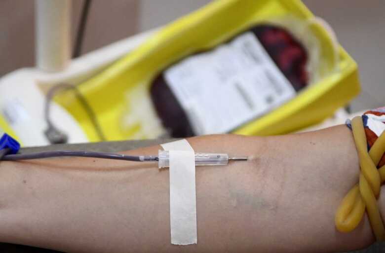 Doação de sangue no Hemosul