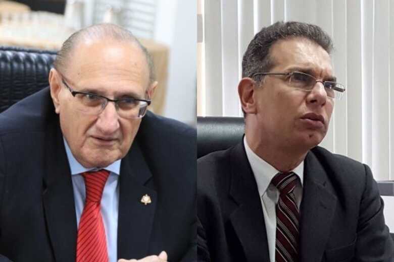 Desembargador Paschoal Carmello Leandro e o Desembargador Carlos Eduardo Contar