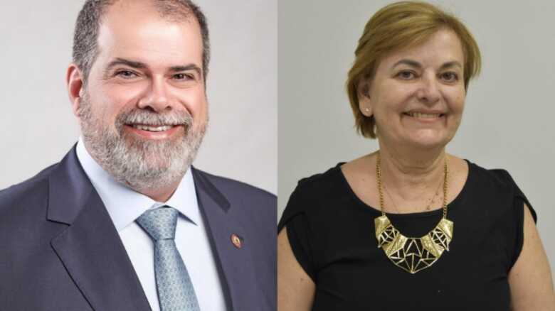 Juliano do Vale, presidente do CFO e Silv&acirc;nia Silvestre, presidente do Conselho Regional de Odontologia de MS