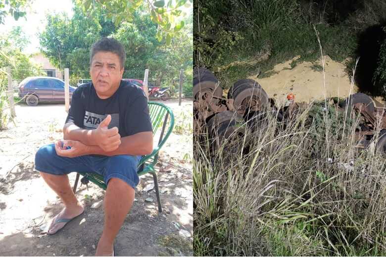 Hilton estava no caminh&atilde;o que capotou em uma ribanceira da BR-060