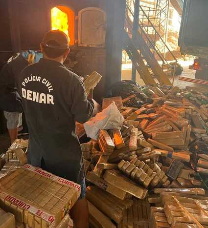 As drogas somam mais de 600 toneladas