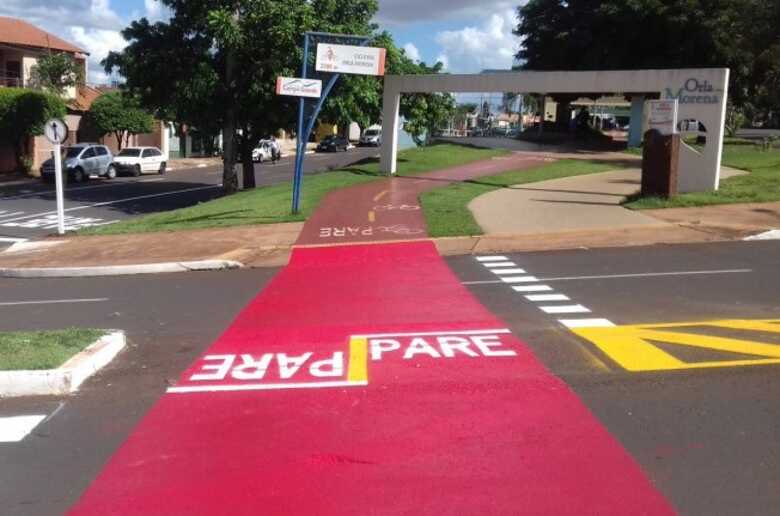 Ciclovia na regi&atilde;o da Orla Morena