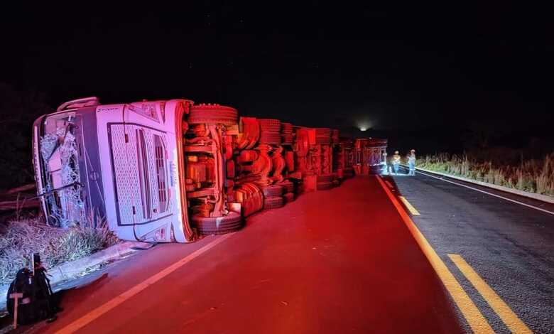 Caminh&atilde;o carrega eucalipto