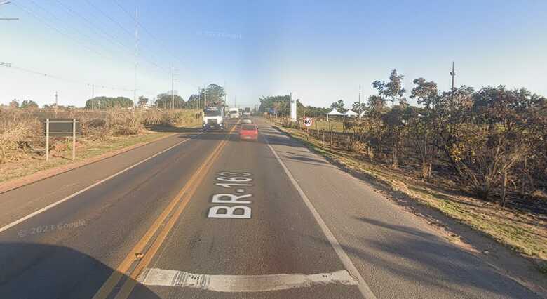 Trecho onde vítima foi atropelada
