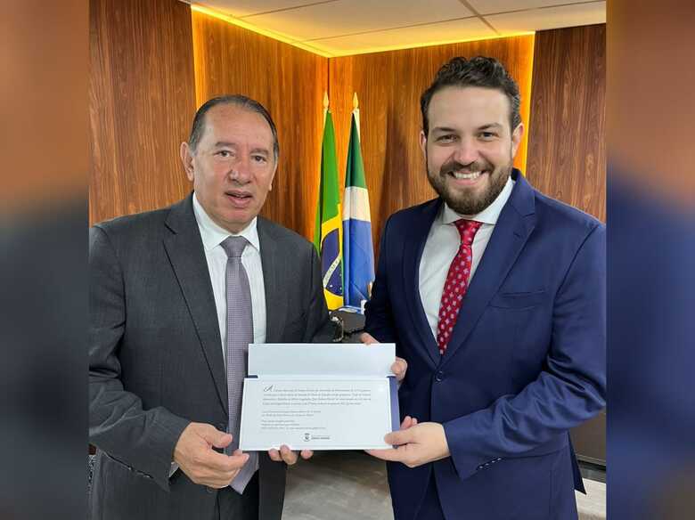 Deputado Gerson Claro e vereador Claudinho Serra