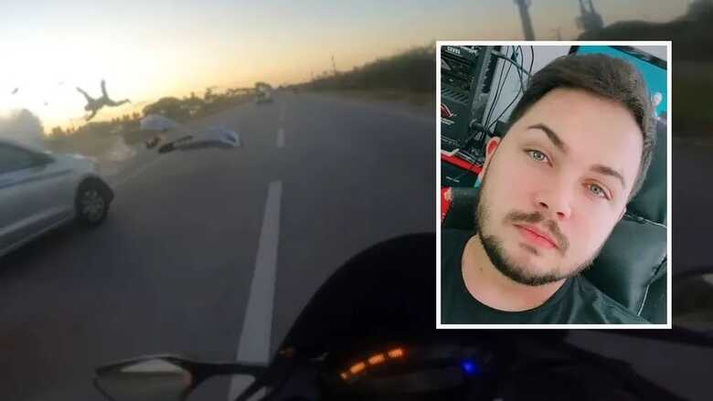 Jo&atilde;o Ingrisson Di&oacute;genes do Nascimento, de 28 anos, morreu ap&oacute;s bater na lateral de um carro enquanto trafegava de moto a mais de 150 km/h