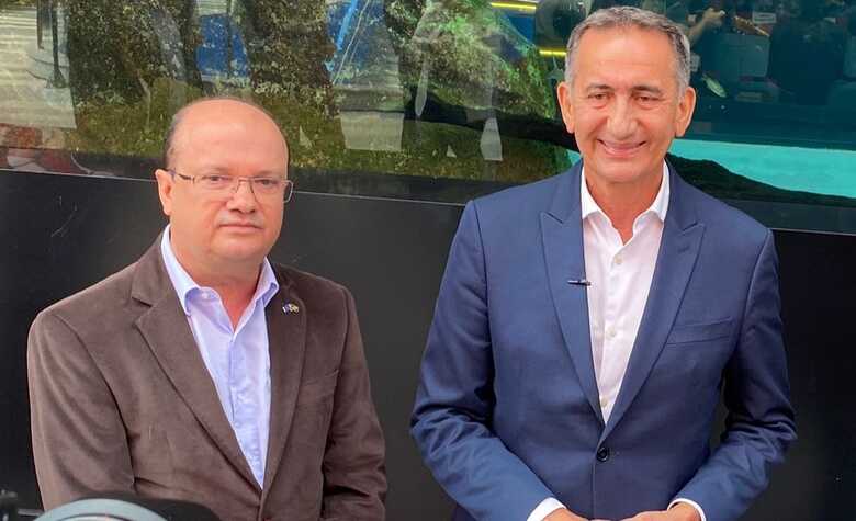 Vice-governador Barbosinha e o ministro da Integração e do Desenvolvimento Regional (MIDR) Waldez Góis