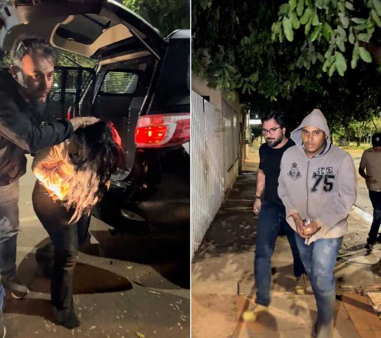 Detidos foram entregues na delegacia 