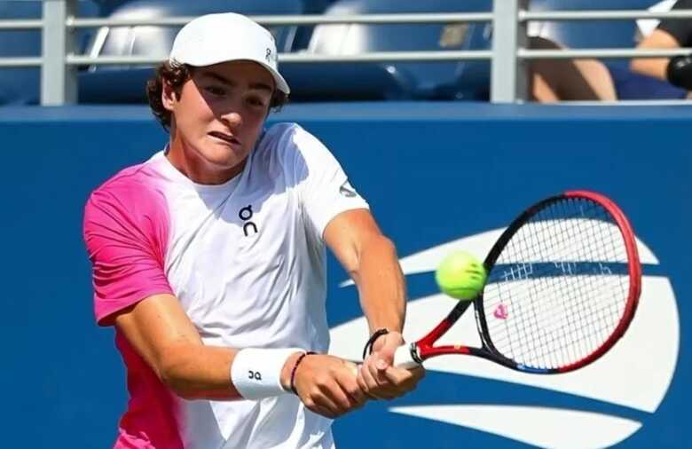 João Fonseca no torneio juvenil do US Open de 2023