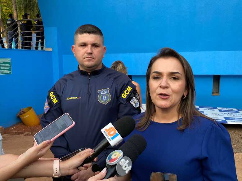 Prefeita Adriane Lopes destacou as capacita&ccedil;&otilde;es da GCM para melhor atender os campo-grandenses