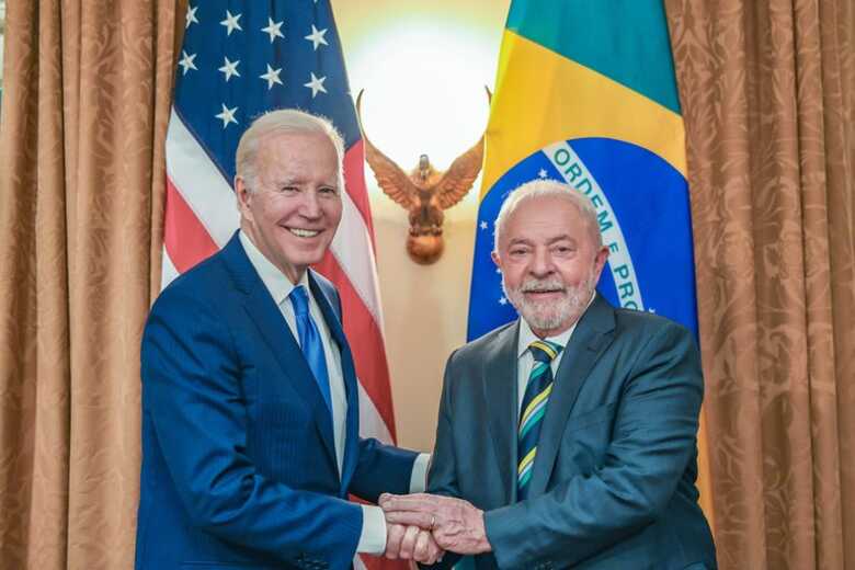 Presidentes Joe Biden e Lula se unem para defender economia global
