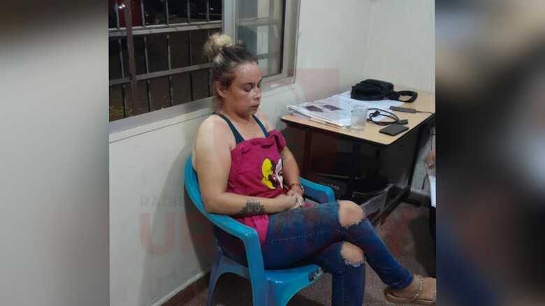 Mulher ficou na delegacia ap&oacute;s ser resgatada