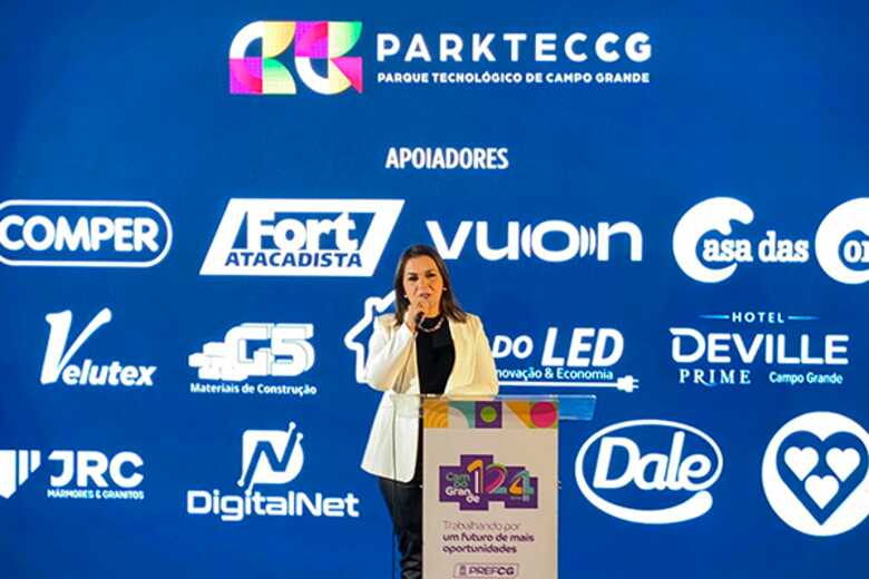 Prefeita Adriane Lopes comandou inaugura&ccedil;&atilde;o do Parktec CG
