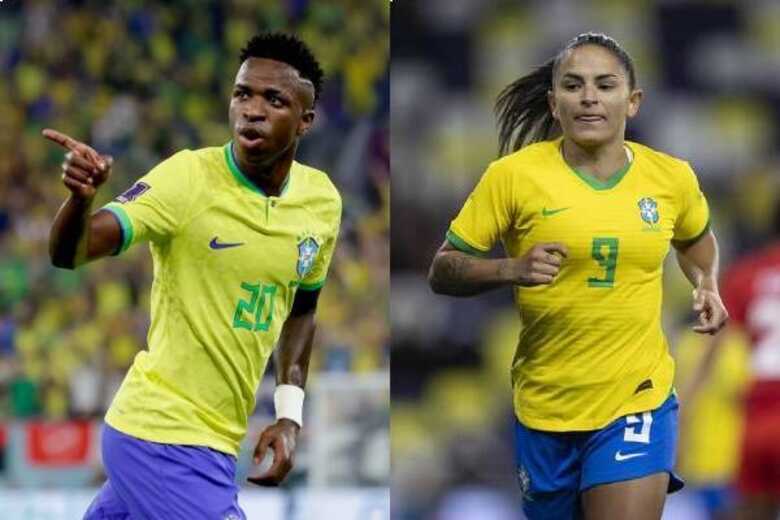 Vini Jr. (Real Madri) e Debinha (Kansas City Current)