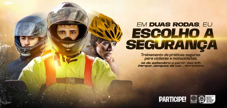 Detran-MS abre Semana Nacional do Tr&acirc;nsito com a 1&deg; edi&ccedil;&atilde;o do Projeto Em Duas Rodas eu Escolho a Seguran&ccedil;a