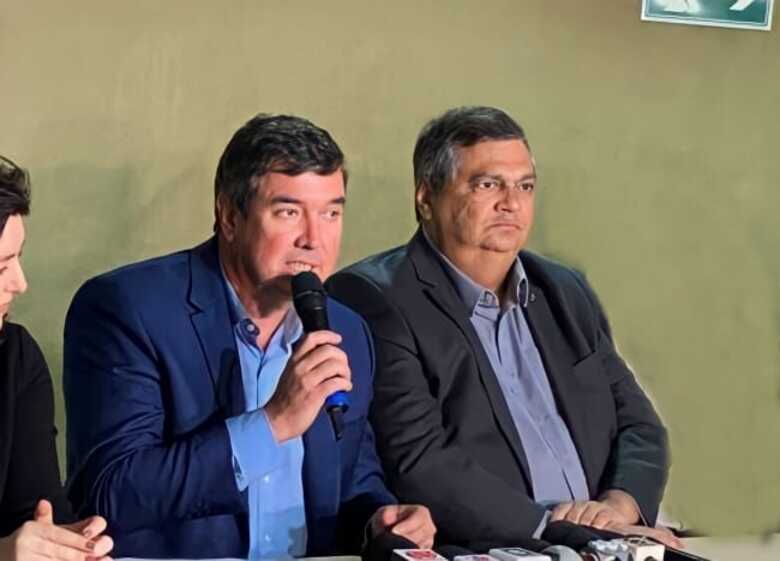 Governador Eduardo Riedel e o ministro Fl&aacute;vio Dino anunciaram a constru&ccedil;&atilde;o em agosto deste ano