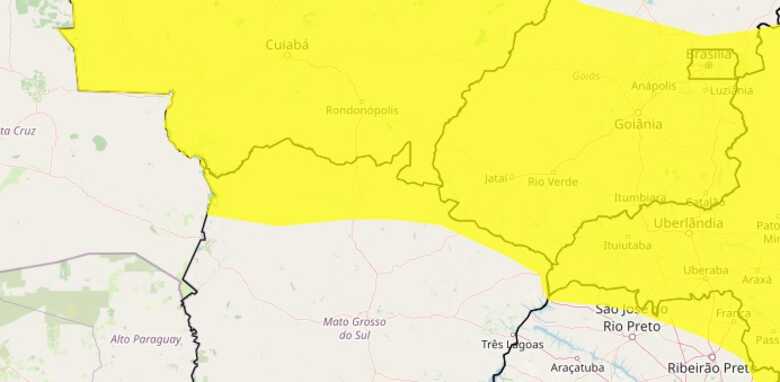 Tamb&eacute;m h&aacute; possibilidade de granizo