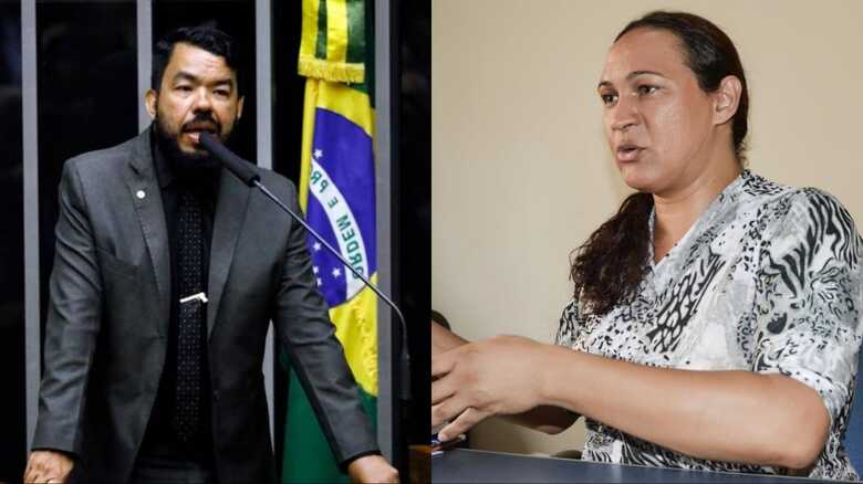 Ex-deputado federal e a Cris Stefanny l&iacute;der do movimento LGBTQI+