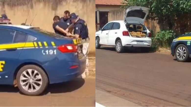 Traficante foi preso em flagrante pelos agente da PRF