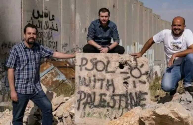 Parlamentares divulgam imagem de Boulos na Cisjordânia
