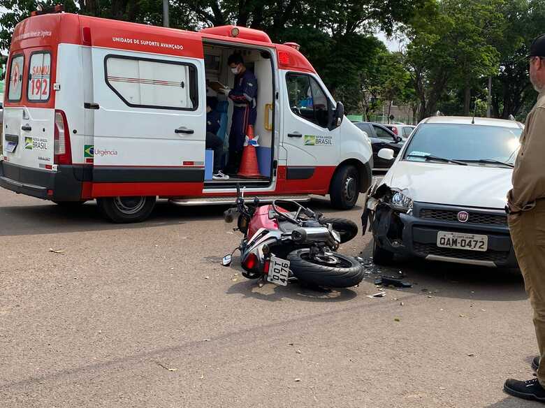 V&iacute;tima foi atendida pelo Samu