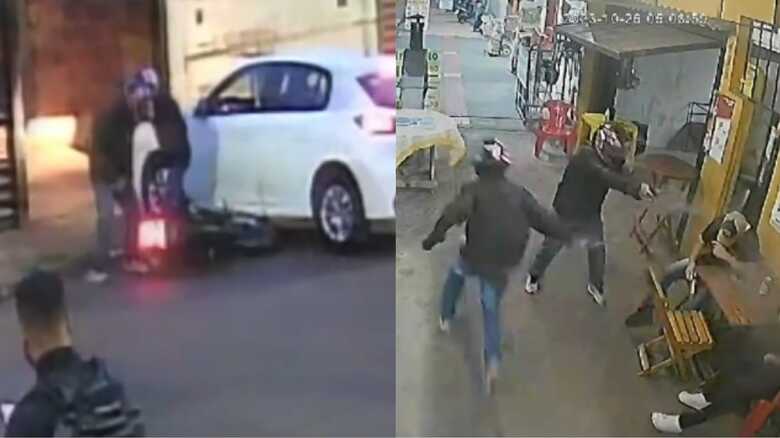 Ap&oacute;s executar pai e filho, dupla fugiu e provocou acidente