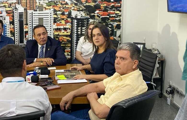 Vereador Carl&atilde;o, prefeita de Campo Grande Adriane Lopes