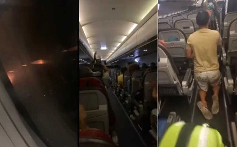 Passageiros celebraram quando avi&atilde;o pousou no aeroporto de Salvador