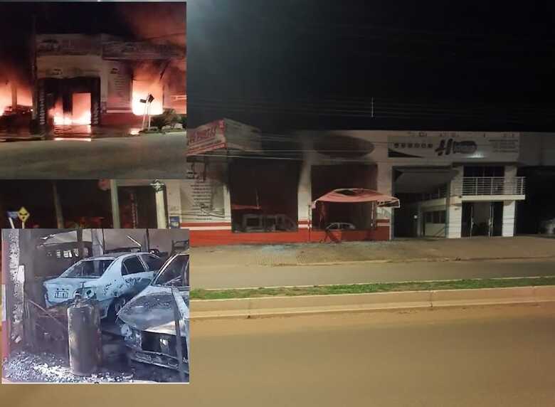 Oficina ficou completamente destruída