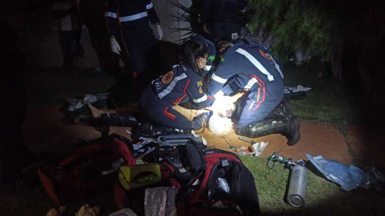 V&iacute;tima foi atendida por socorristas do SAMU, mas n&atilde;o resistiu 