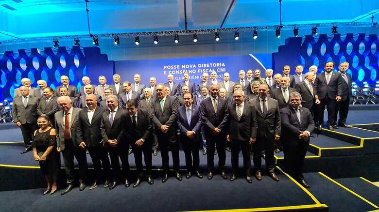 Cerimônia de posse foi realizada no CICB e contou com a presença do vice-presidente da República, Geraldo Alckmin; do presidente da Câmara dos Deputados, Arthur Lira; além de ministros e representantes do Sistema da Indústria