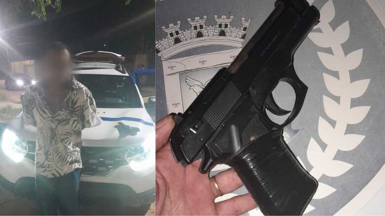 Suspeito foi detido pelos guardas municipais