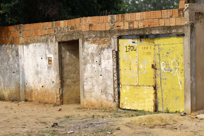 Casa onde aconteceu o confronto